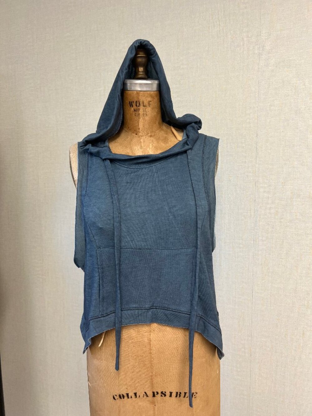 NWOT Deadstock Y2K Grunge Punk Raw Edge Pullover Baggy Hoodie Top S, M, L